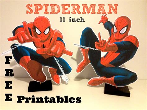 Spiderman Centerpieces Printable